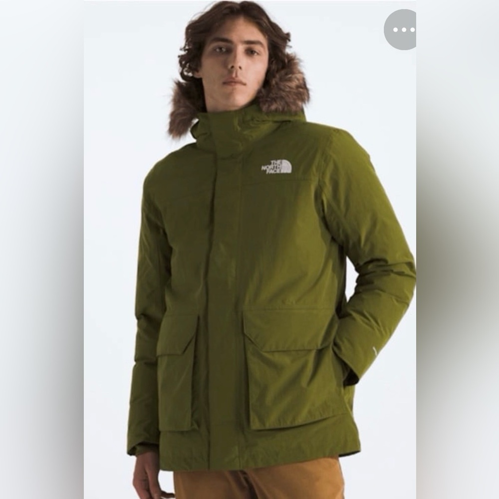The North Face Men's Olive Explore Farther Down Parka Jacket NWT 0239